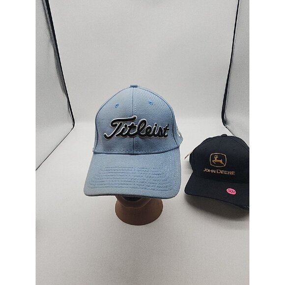 Titleist Golf Pattern Hat Cap Blue White Columns Country Club Med-large - Picture 1 of 6
